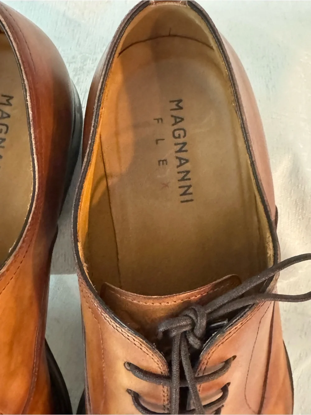 Magnanni Flex Cognac Cap-Toe Derby Oxfords style 24316
